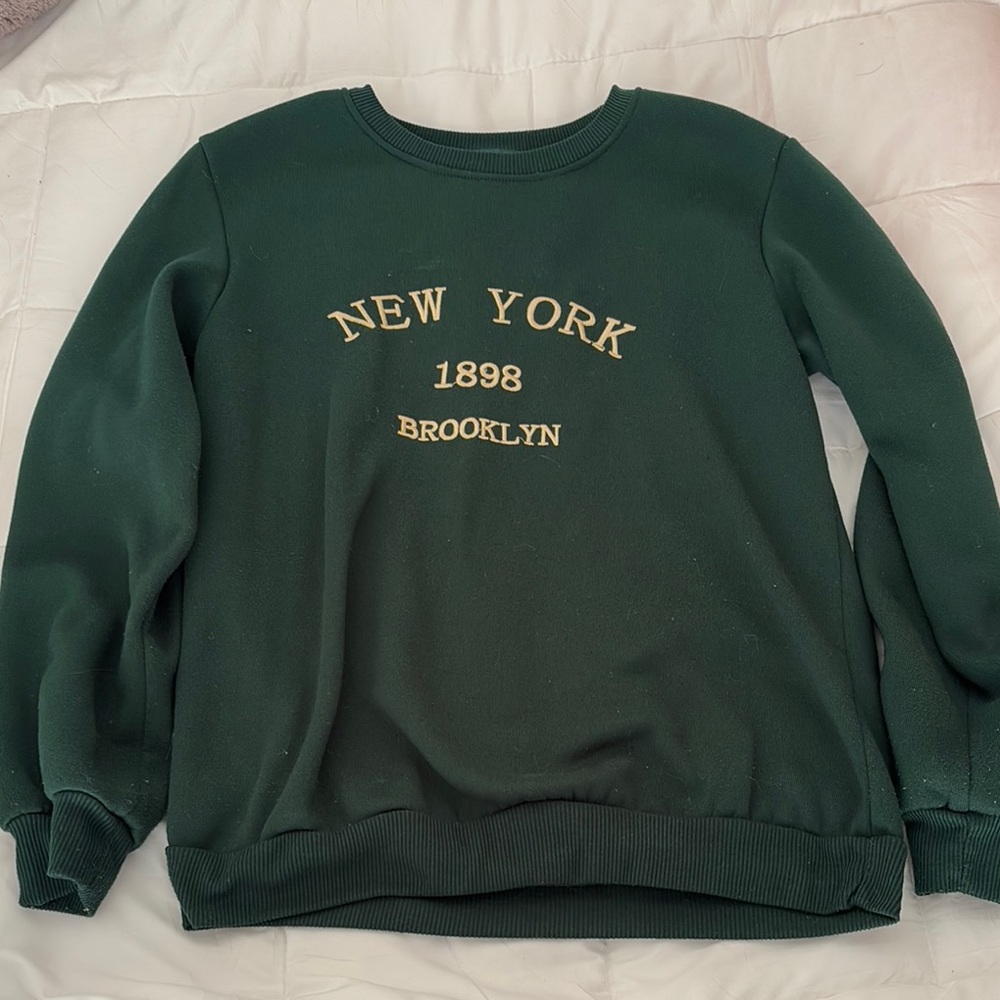 Green New York Brooklyn Sweatshirt